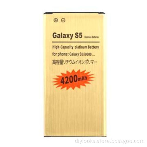 Refurbished 4,200mAh High Capacity Business Gold Replacement Battery for Samsung Galaxy S5